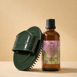 蠍尾體刷搭配微乳水潤按摩精油，清爽不油，快速吸收，適合追求不油體感的循環按摩。